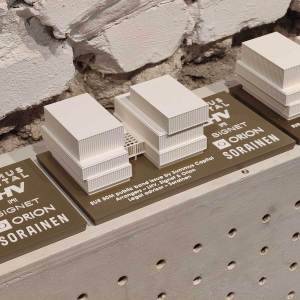 Hoone kujuline 3D prinditud meene